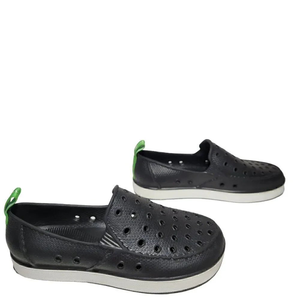 Sanuk Lil Walker Water Shoes Big Kids Size‎ 1 Youth Black Slip On Loafer Unisex
